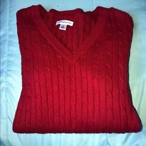 Red Women’s V-neck sweater
